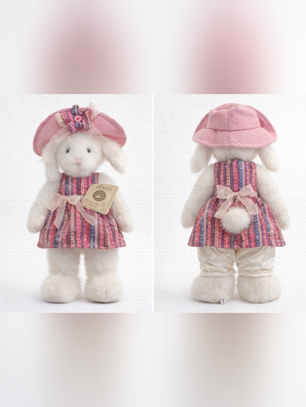 Boyds Buffy B Bunny Plush Rabbit EASTER Best Dressed 15"